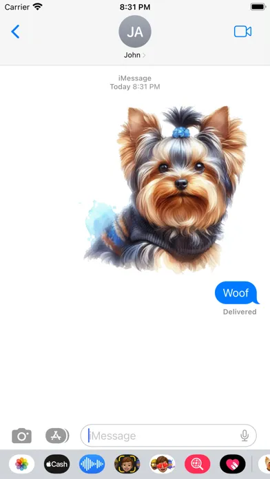 Скриншоты Yorkshire Terrier Stickers