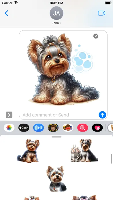 Скриншоты Yorkshire Terrier Stickers