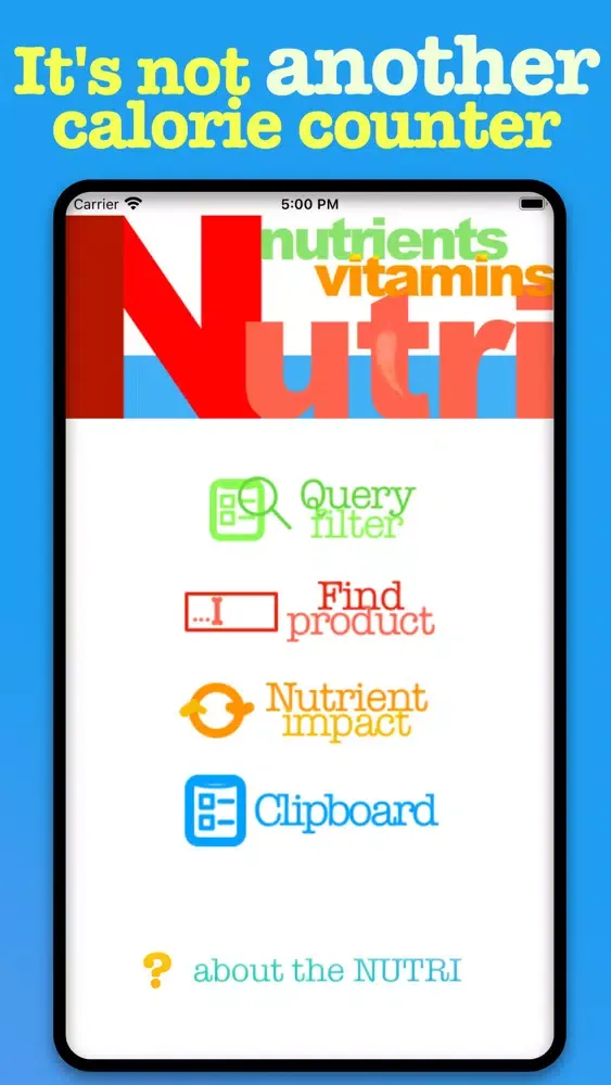 Nutri Nutrients and Vitamins应用截图