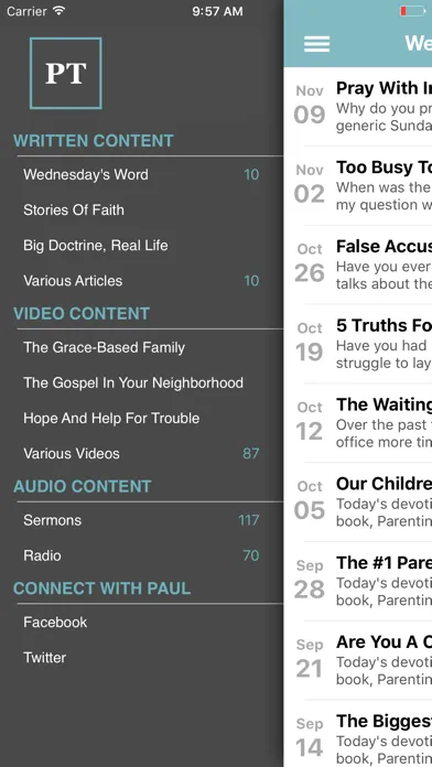 Tangkapan skrin The Paul Tripp App