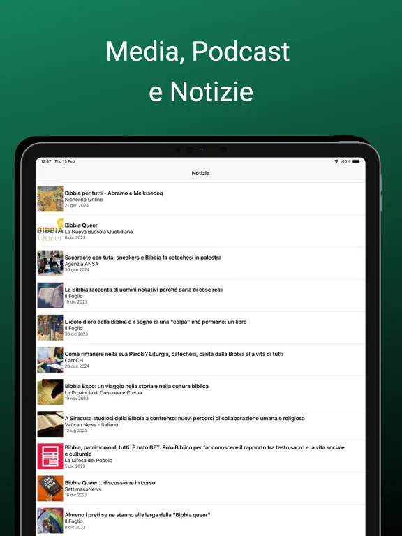 L'App Bibbia audiolibro iPad  স্ক্রিনশট