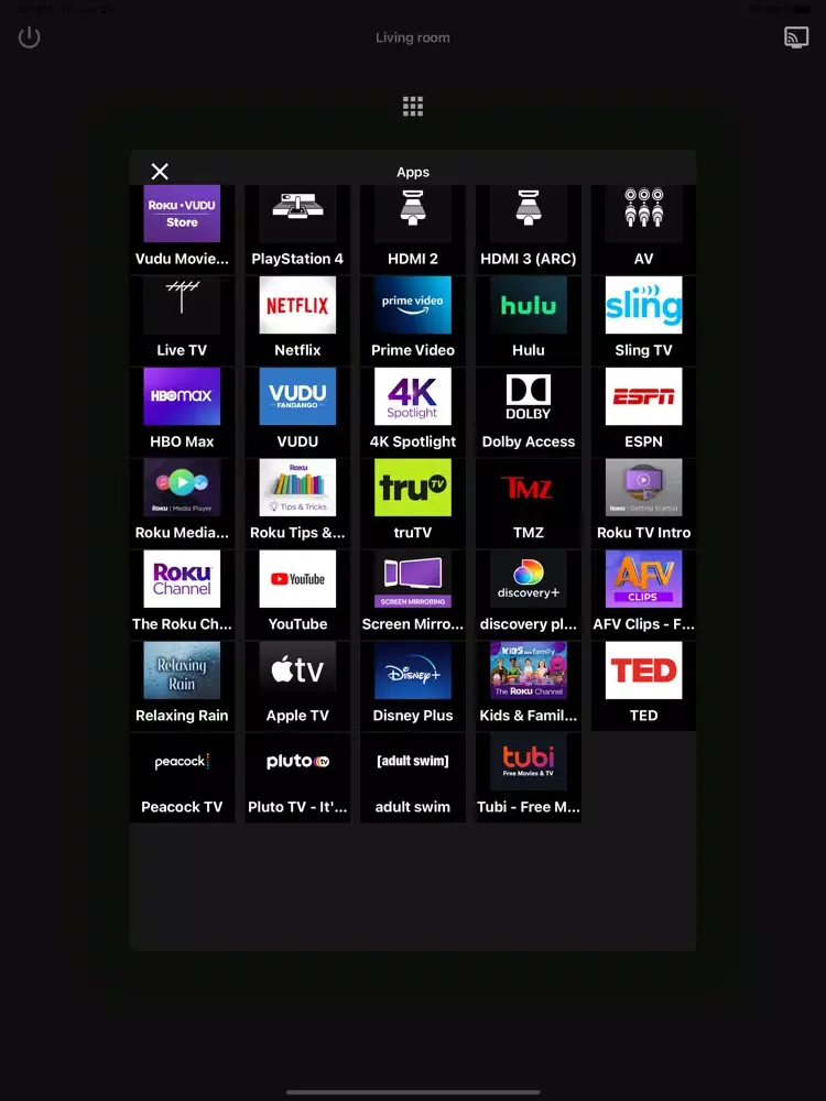 Ảnh chụp màn hình của TV Remote for Roku - Smart TV iPad 
