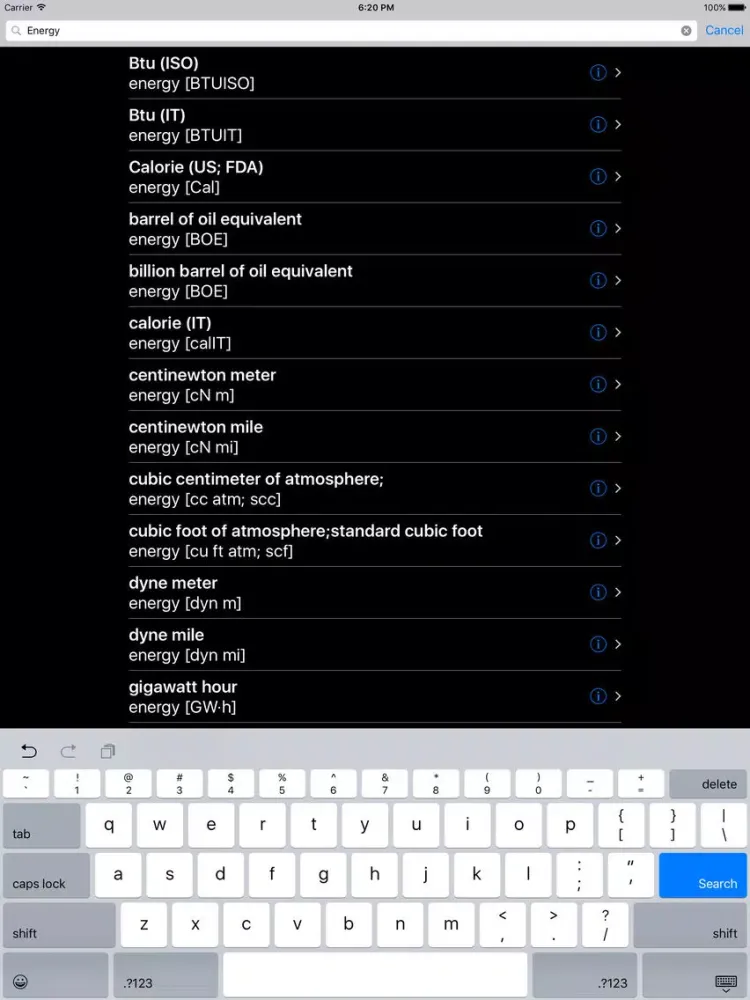 Units Converter and Calculator iPad 應用截圖