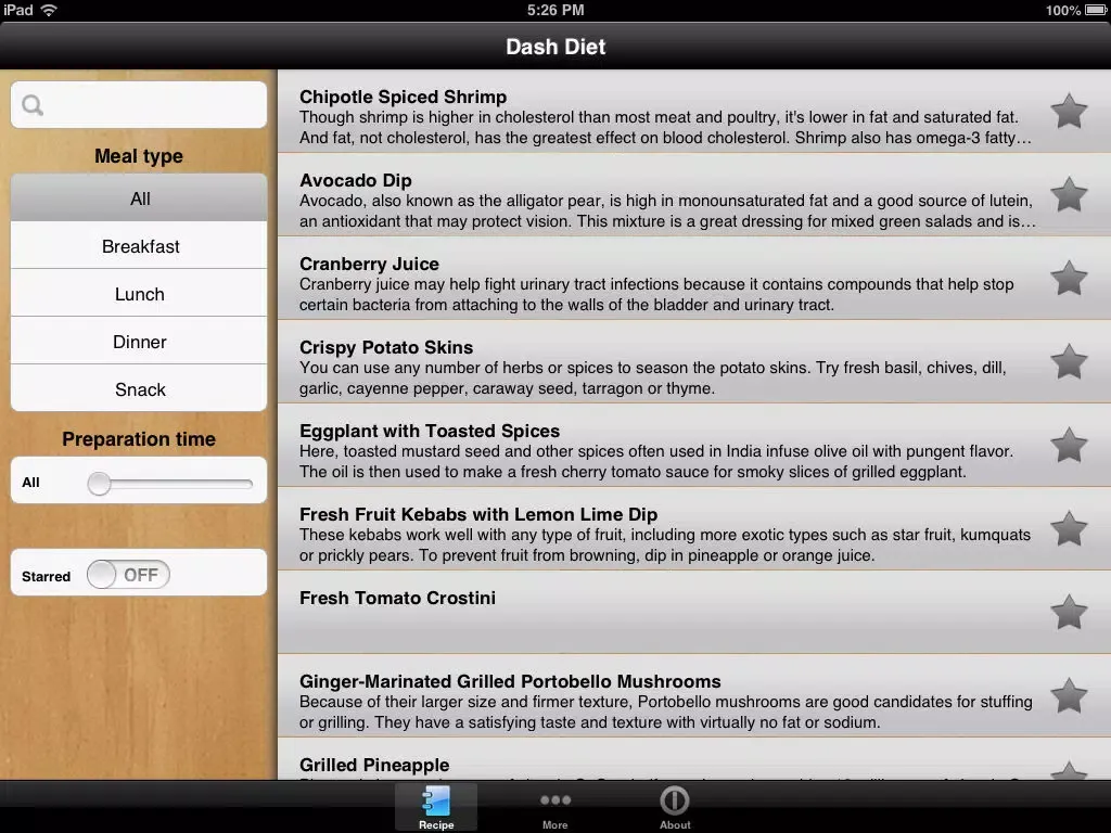 صور Dash Diet Free - Prevent and Lower High Blood Pressure iPad 