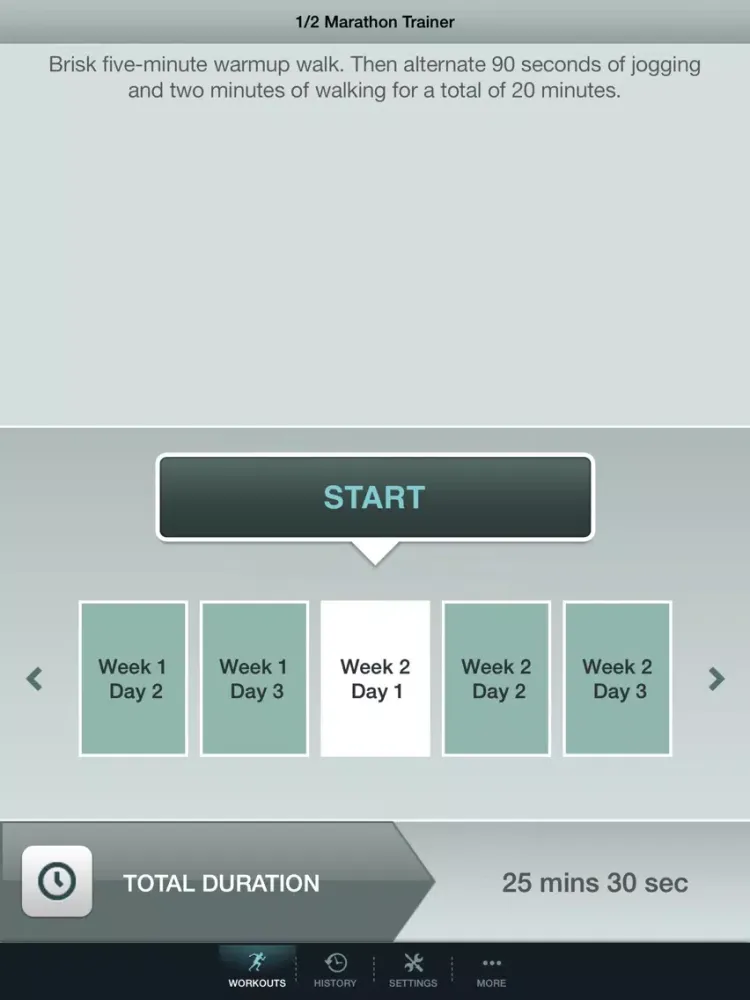 Tangkapan skrin Half Marathon Trainer Pro - Run for American Heart iPad 