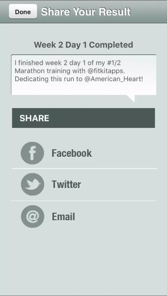 Tangkapan skrin Half Marathon Trainer Pro - Run for American Heart