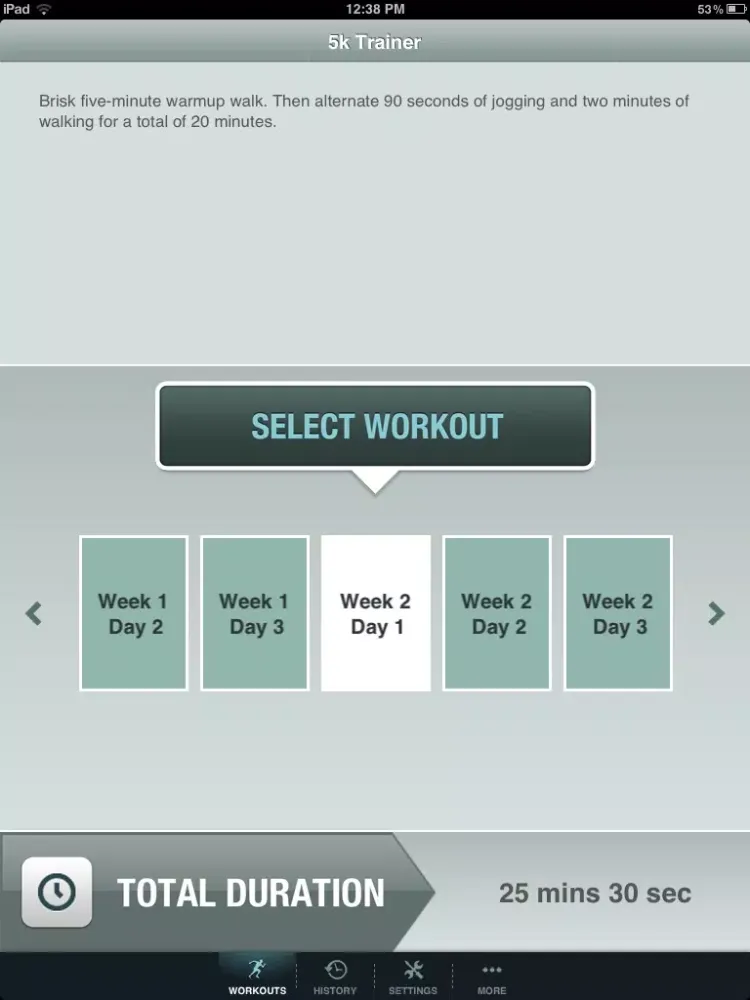 Zrzuty ekranu 5K Fitness Trainer Free - Run for American Heart iPad 