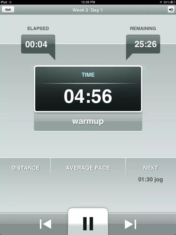 Zrzuty ekranu 5K Fitness Trainer Free - Run for American Heart iPad 