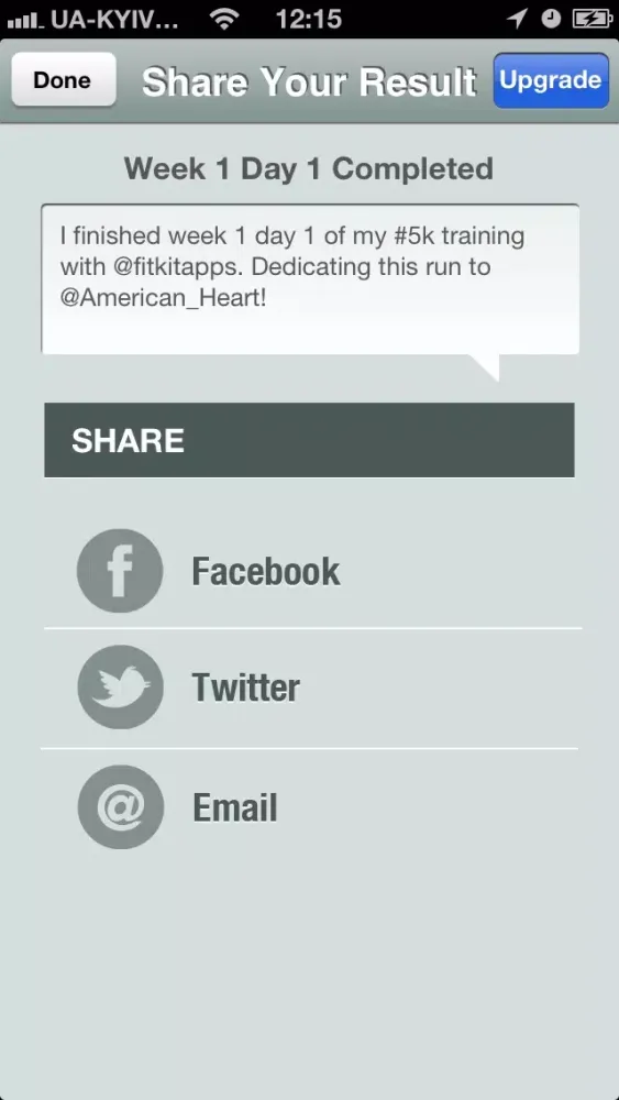 Zrzuty ekranu 5K Fitness Trainer Free - Run for American Heart