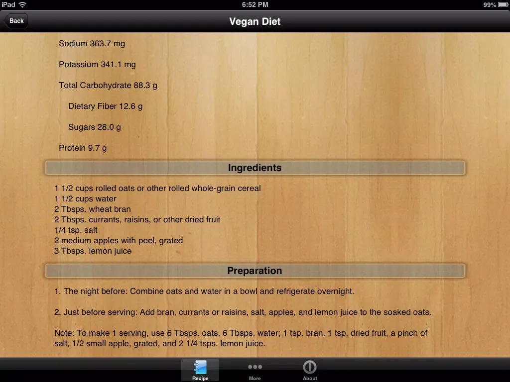 Tangkapan layar Vegan Diet Pro - A Vegan Guide to Healthy Eating iPad 