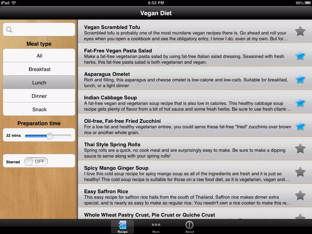 Tangkapan layar Vegan Diet Pro - A Vegan Guide to Healthy Eating iPad 