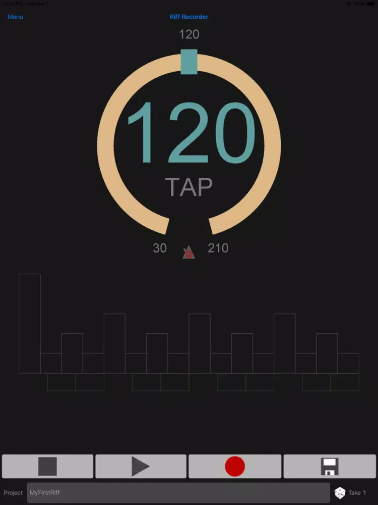 Riff Recorder iPad  Screenshots