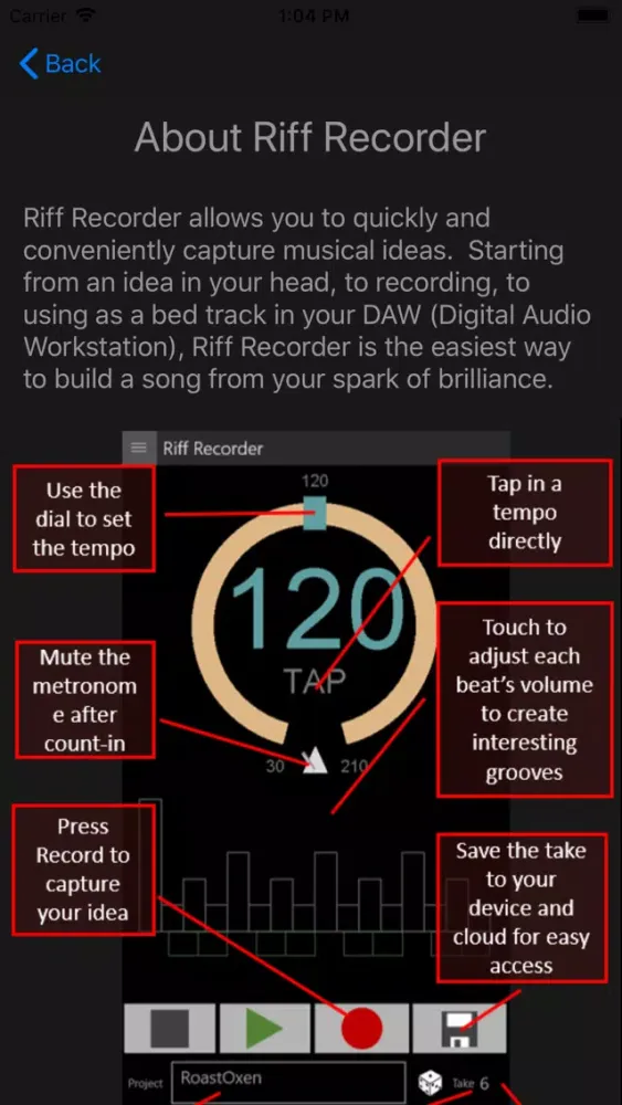 Riff Recorder Screenshots