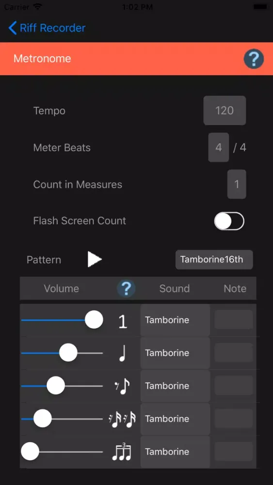 Riff Recorder Screenshots