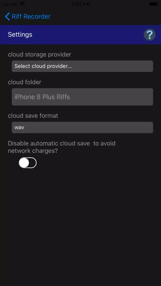Riff Recorder Screenshots