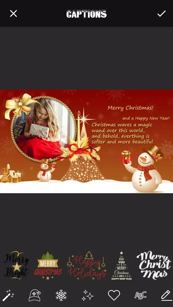 Christmas Cards Maker 스크린샷