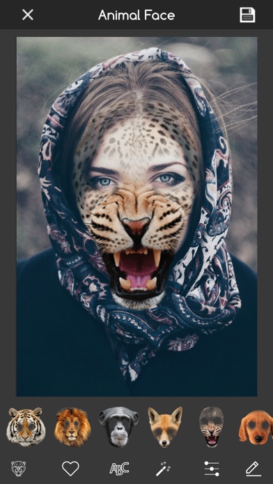 Animal Face changer funny pics Ekran Görüntüleri