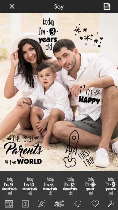 Capturas de tela do Baby Story Photo Snap Art