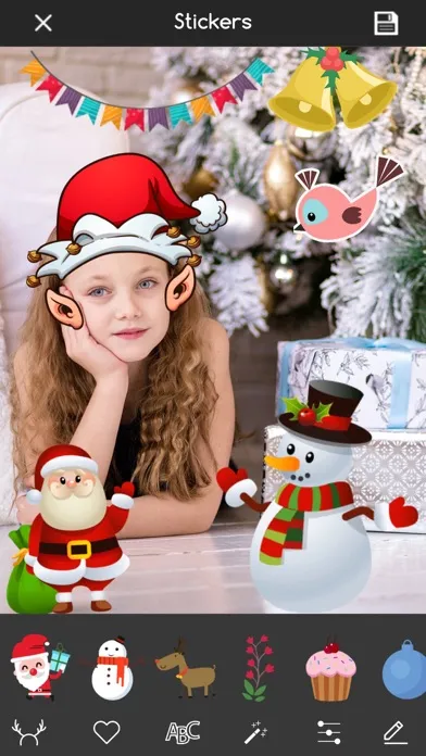 Christmas Photo Editor Sticker Ekran Görüntüleri