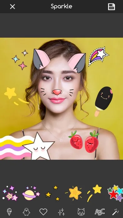 Kawaii Photo Editor Stickers स्क्रीनशॉट