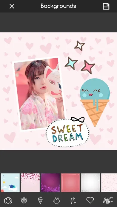 Kawaii Photo Editor Stickers स्क्रीनशॉट