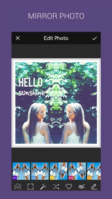Photo Mirror Effects Filter Screenshots