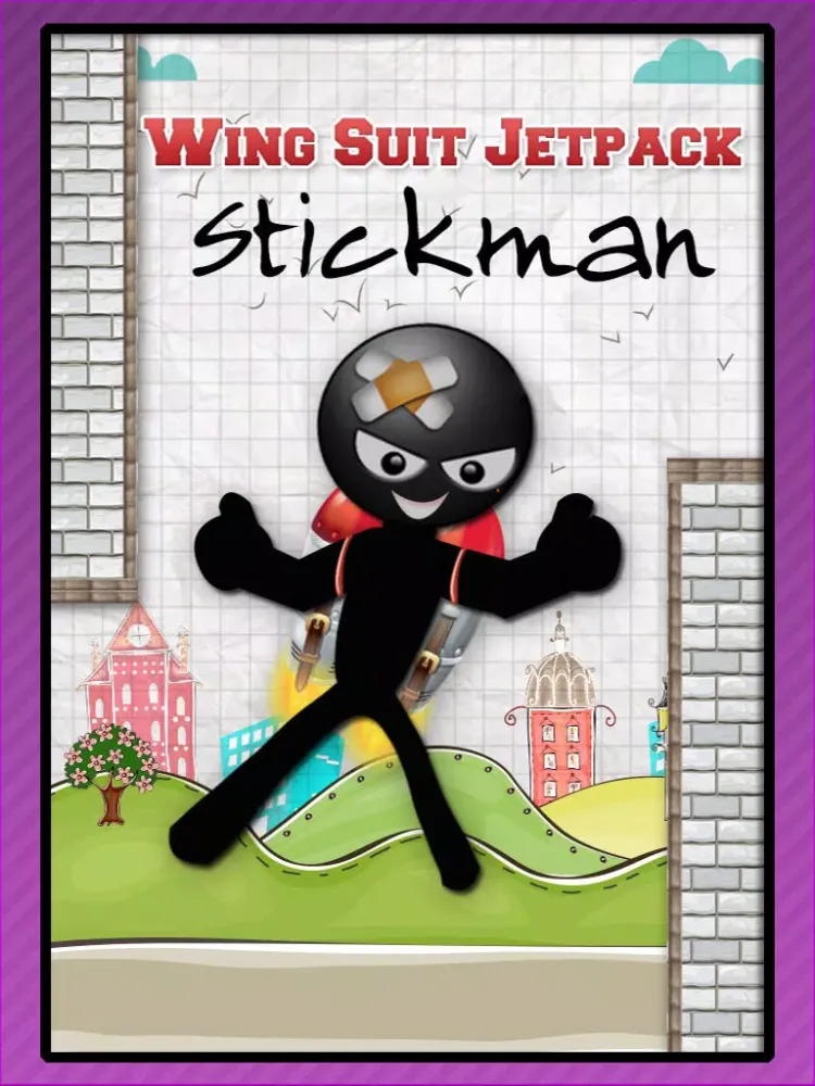 Wing-Suit Jetpack: Stickman Air-Plane Flapper iPad  スクリーンショット
