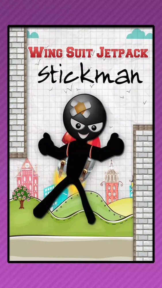 Wing-Suit Jetpack: Stickman Air-Plane Flapper スクリーンショット