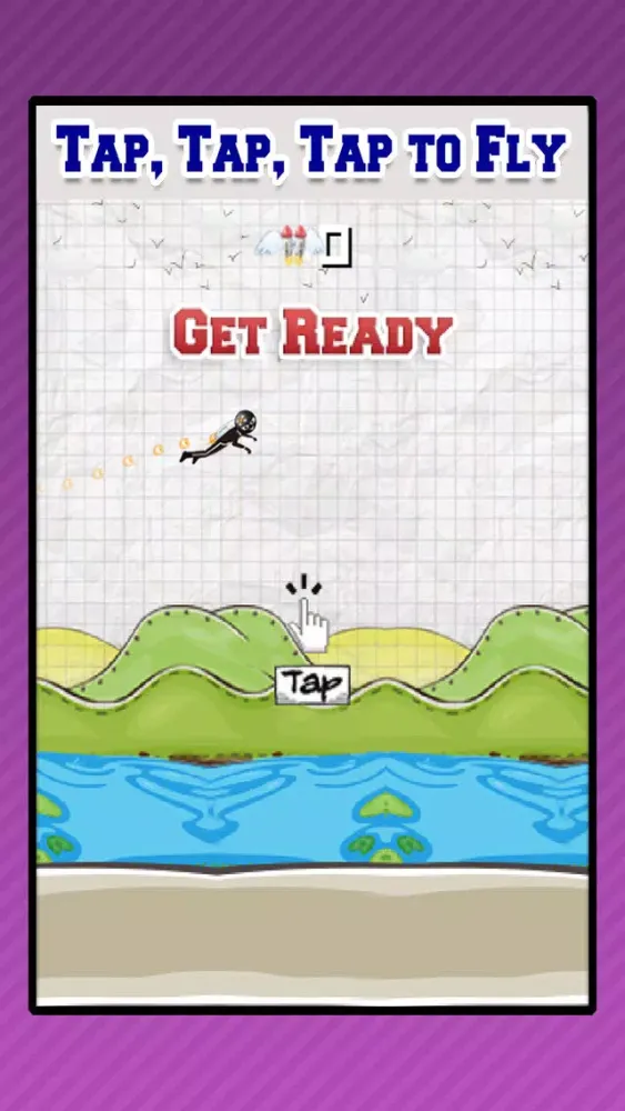 Wing-Suit Jetpack: Stickman Air-Plane Flapper スクリーンショット