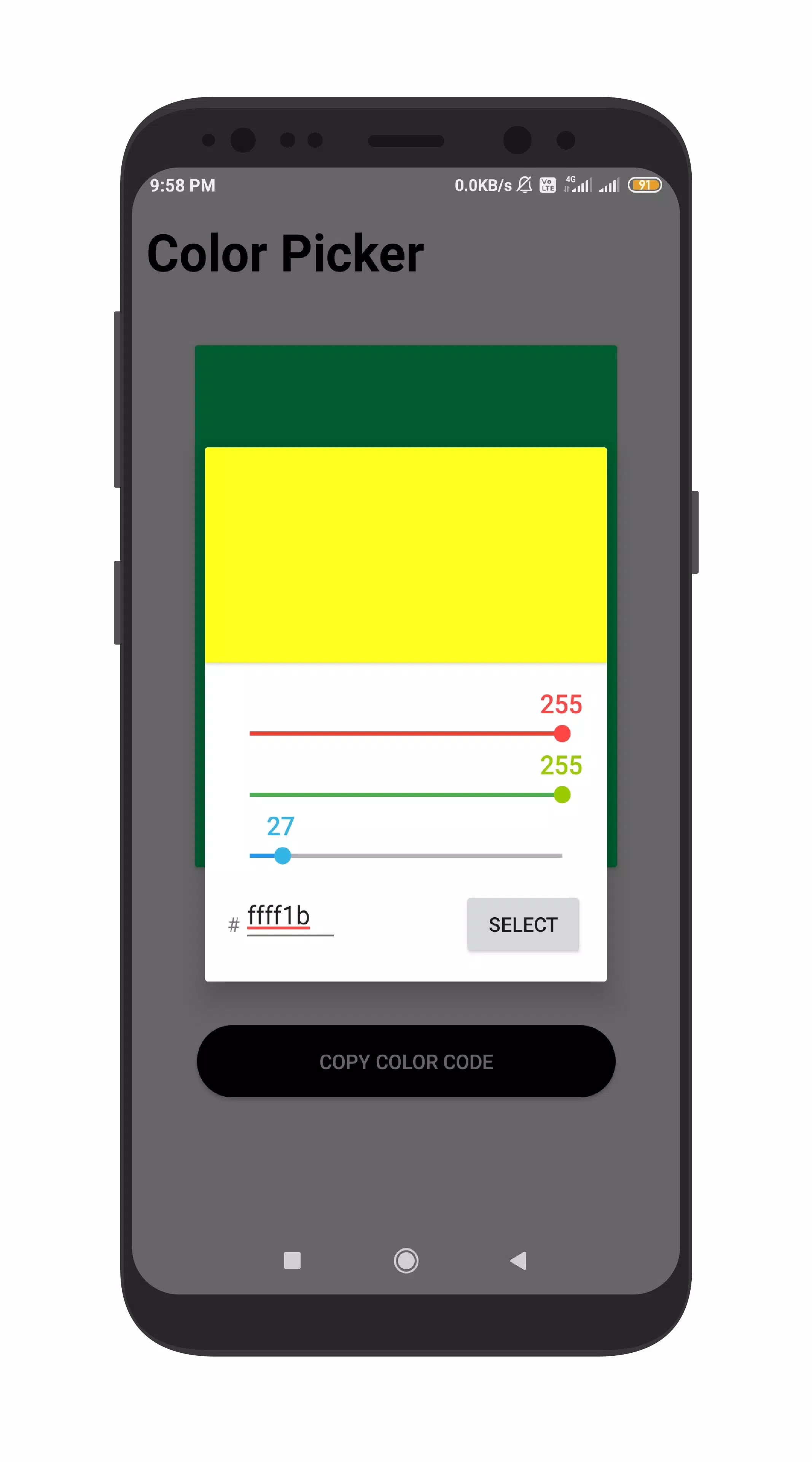 Capturas de pantalla de Color Picker