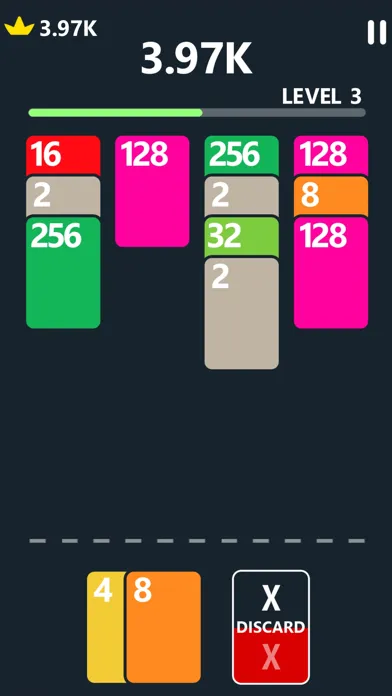 Captures d'écran de 2048 Cards