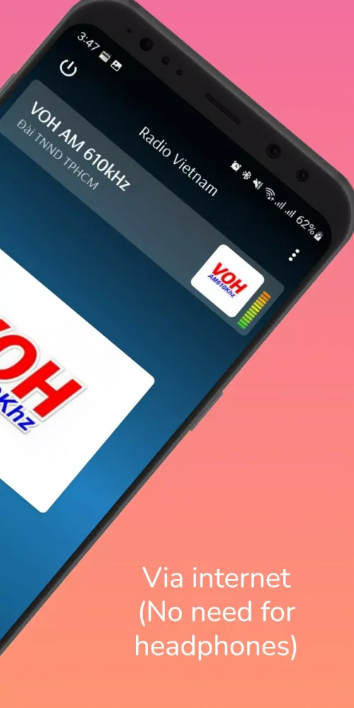 Tangkapan skrin Radio Vietnam Online