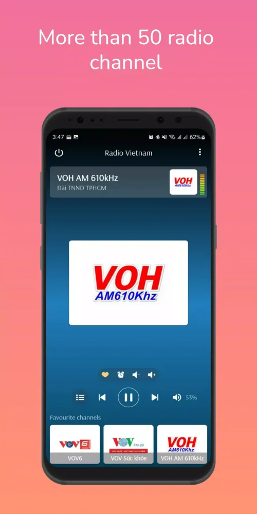 Tangkapan skrin Radio Vietnam Online