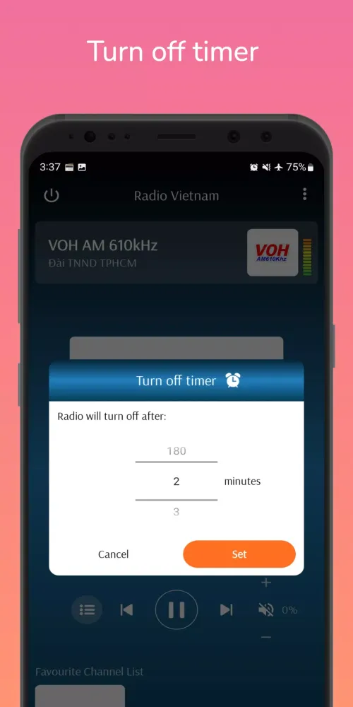 Tangkapan skrin Radio Vietnam Online