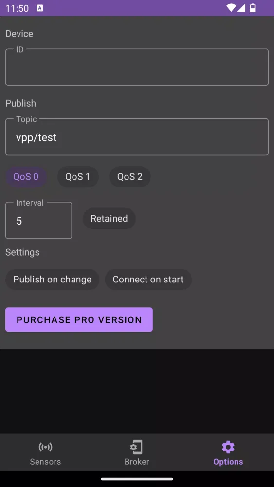 Sensors Mqtt Screenshots