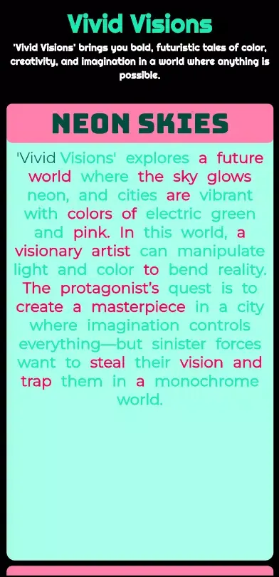 Vivid Visions 스크린샷