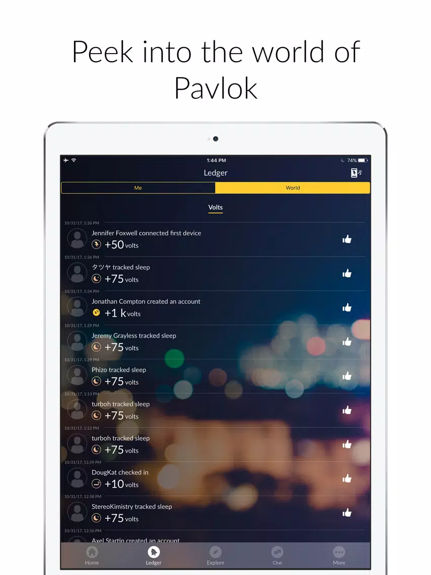 Capturas de tela do Pavlok 2 - Legacy iPad 