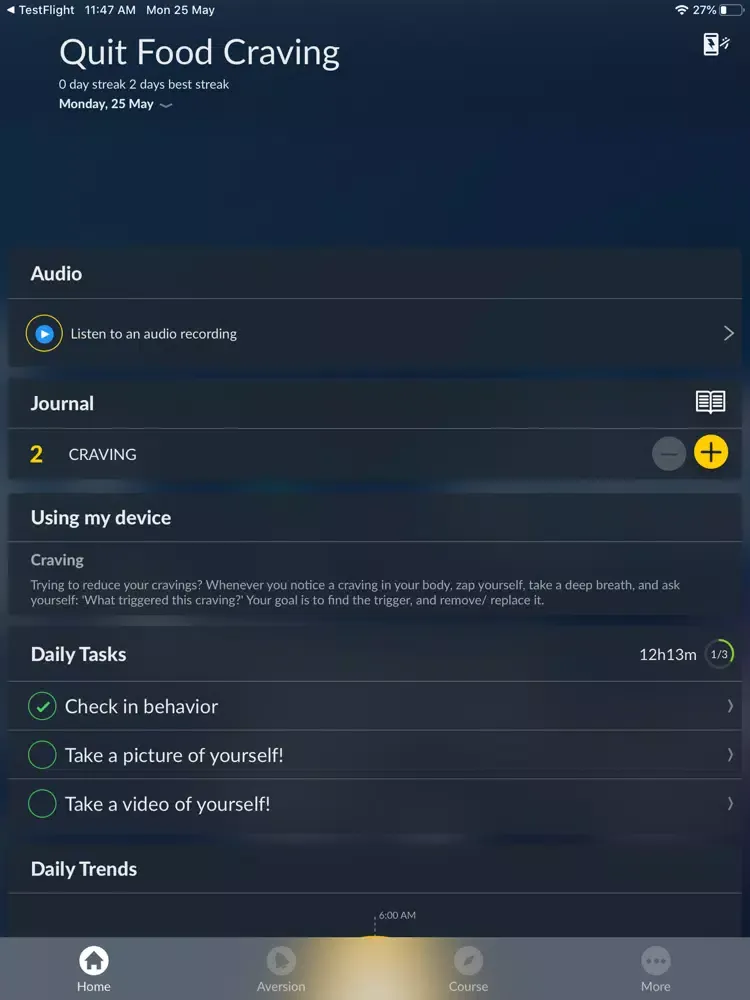 Pavlok Stop the Craving iPad  سکرین شاٹس