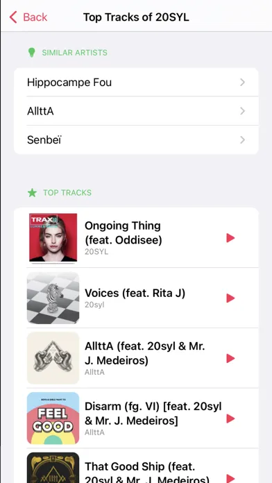 Jinx - Music Recommendations स्क्रीनशॉट