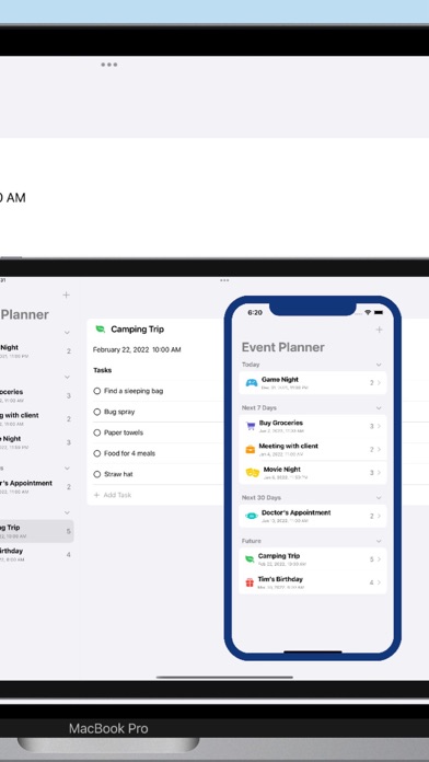 Tangkapan layar Event Planner: Plan & Remember