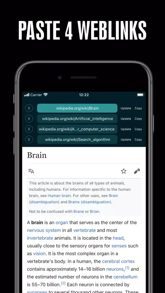 Ảnh chụp màn hình của Website Changer