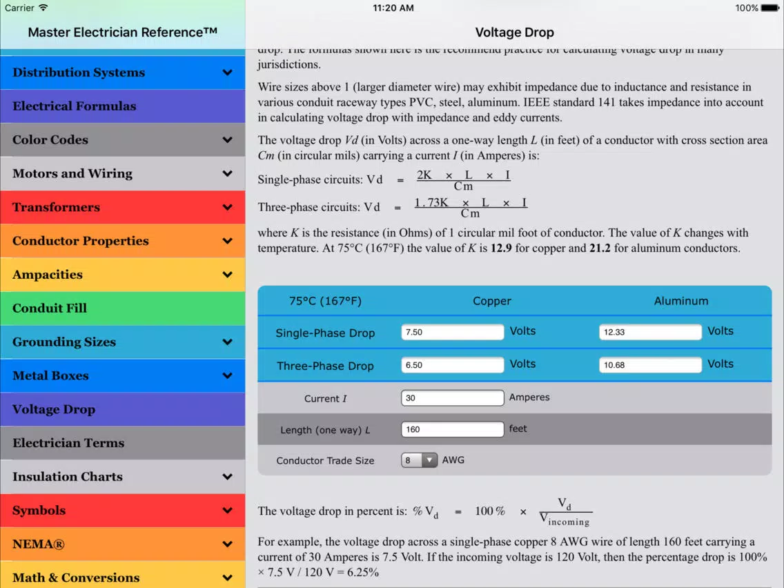 2011 Master Electrician Ref. iPad 应用截图
