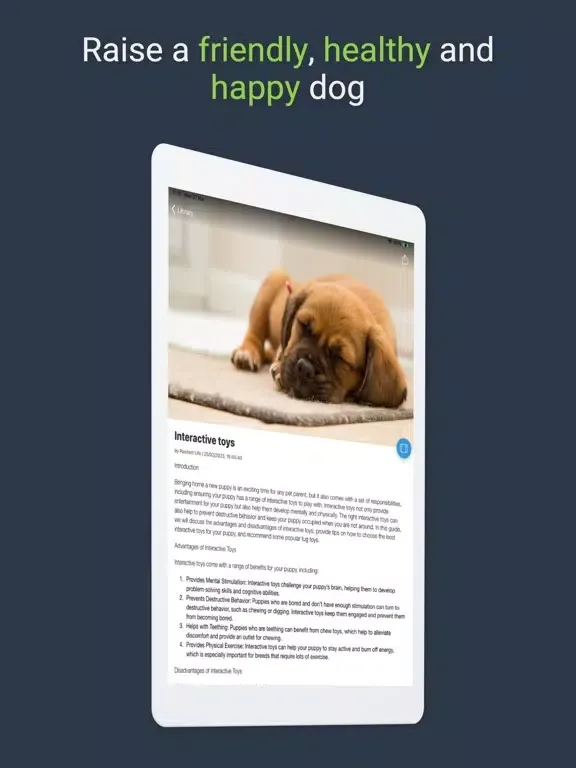 Pawfect Life - Puppy Training iPad 應用截圖