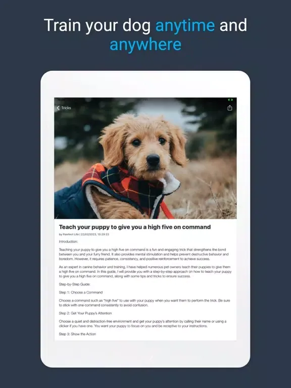 Pawfect Life - Puppy Training iPad 應用截圖