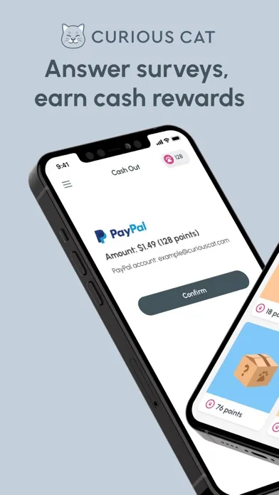 Tangkapan skrin Curious Cat: Paid Surveys