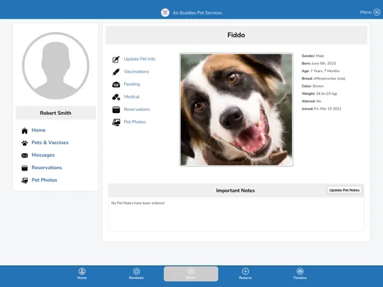 Air Buddies Pet Services iPad 应用截图