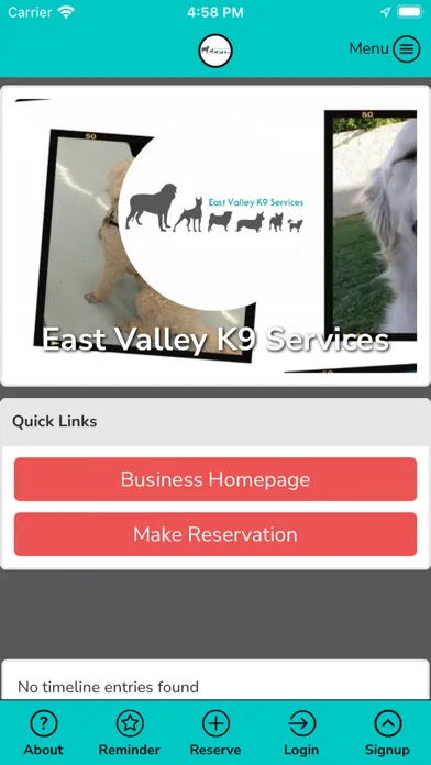 Captures d'écran de East Valley K9 Services
