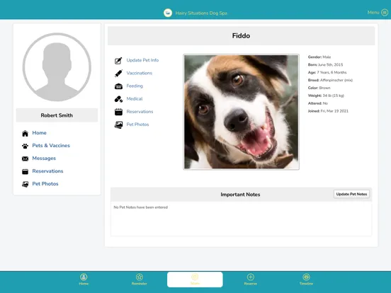 Tangkapan skrin Hairy Situations Dog Spa iPad 