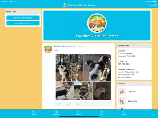 Pawsitive Vibes Pet Retreat iPad 应用截图