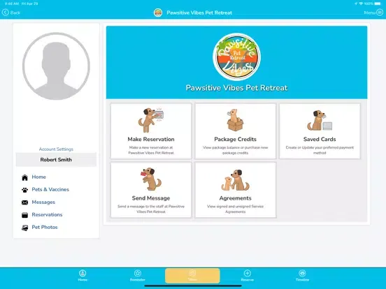 Pawsitive Vibes Pet Retreat iPad 应用截图